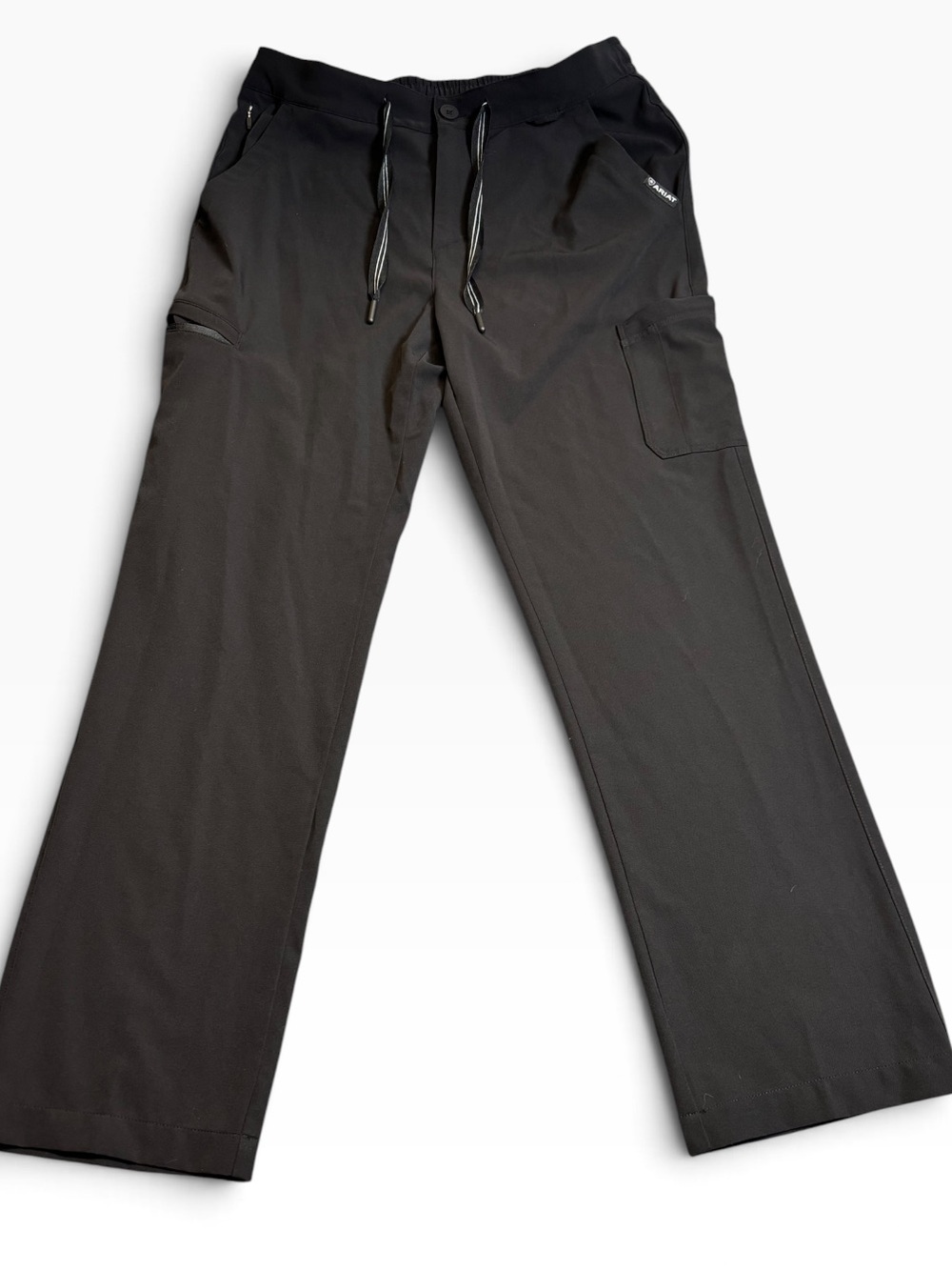 Ariat Men's Jacobi Utility Scrub Pants M Black Stretch Straight Leg GUC